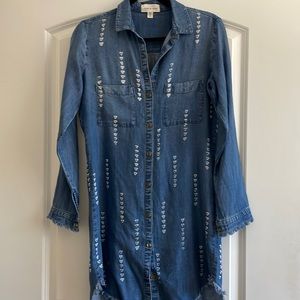 Cloth & Stone XS Chambray shirt dress